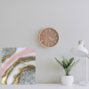 Geode Inspired Baby Pink-White-Gold Mini Art - Shelf/ Mantle Decor  $75 - Image 2