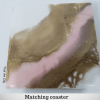 Geode Inspired Baby Pink-White-Gold Mini Art - Shelf/ Mantle Decor  $75 - Image 8