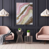 Pink White and Gold Geode Inspired Geode Wall/Shelf Decor           $190 - Image 2