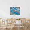 Blue Wavy Geode Wall Art 8x10"- Home Decor - Image 5
