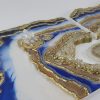 Blue and gold Geode Wall Art Diptych (2 Pieces) - Image 2