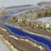Blue and gold Geode Wall Art Diptych (2 Pieces) - Image 11