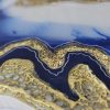Blue and gold Geode Wall Art Diptych (2 Pieces) - Image 8