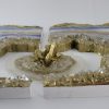 Blue and gold Geode Wall Art Diptych (2 Pieces) - Image 6