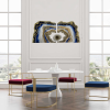 Blue and gold Geode Wall Art Diptych (2 Pieces) - Image 5