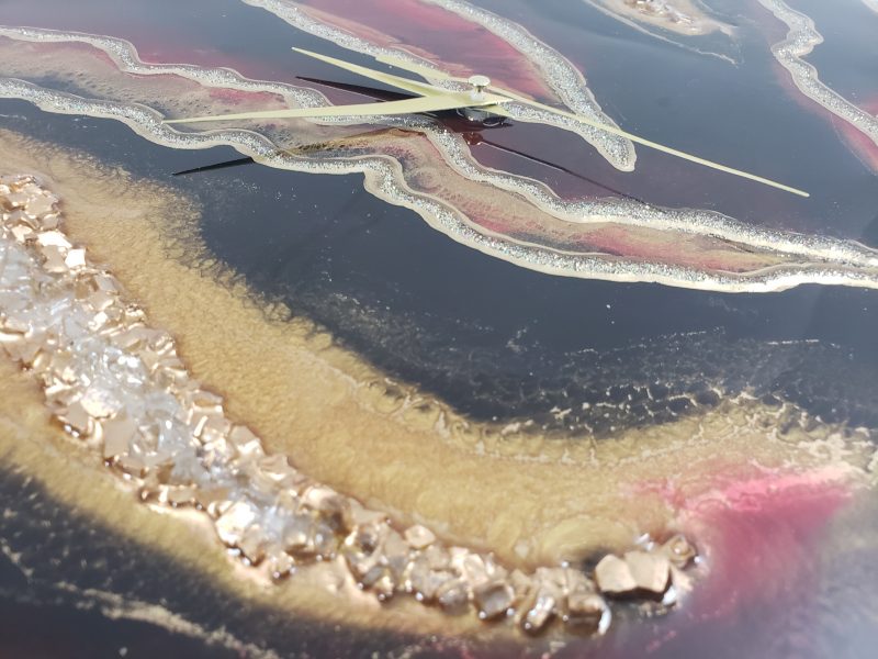 Custom Geode Resin Clock | Wall Art | Table Top | Tray - Image 3