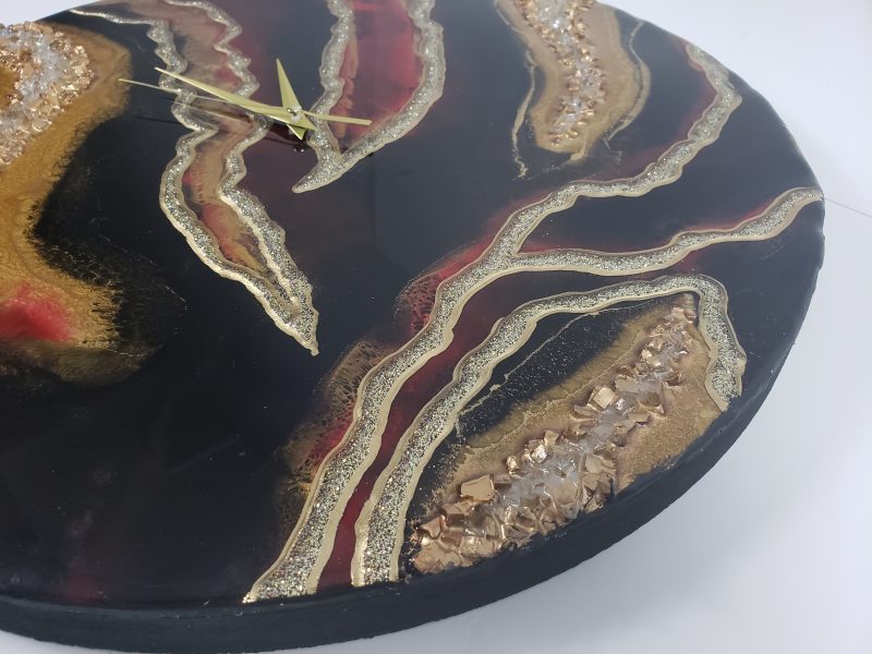 Custom Geode Resin Clock | Wall Art | Table Top | Tray - Image 2