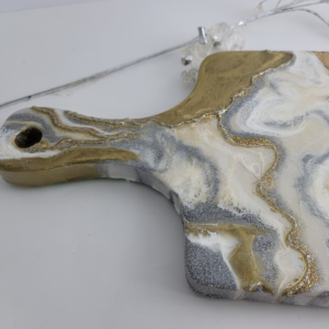 Geode Inspired Resin charcuterie board/ Cheese Board - Functional Art / Housewarming Gift