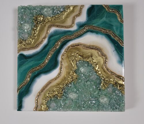 Geode Wall Art Painting - Mother's Day Gift - Home Decor